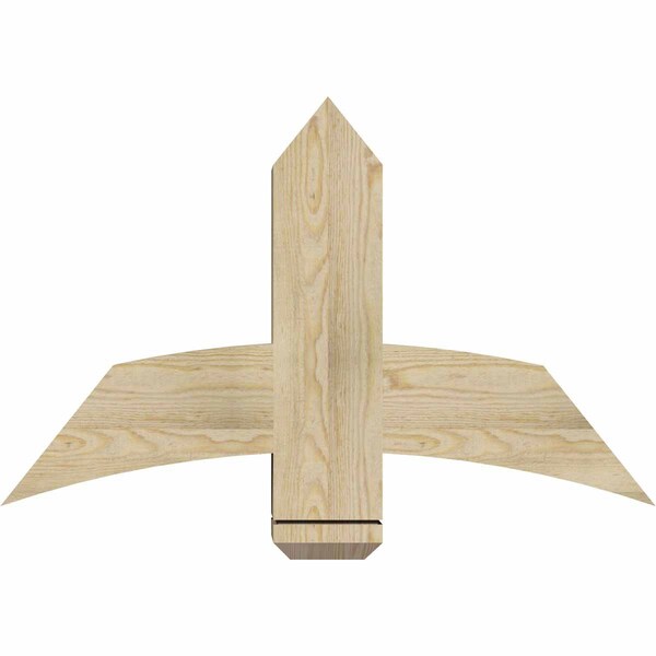 Ekena Millwork Bellingham Rough Sawn Timber Gable Bracket, Douglas Fir, 36"W x 23"H x 6"D x 6"F, 15/12 Pitch GBW036X23X0606BEL00RDF - main